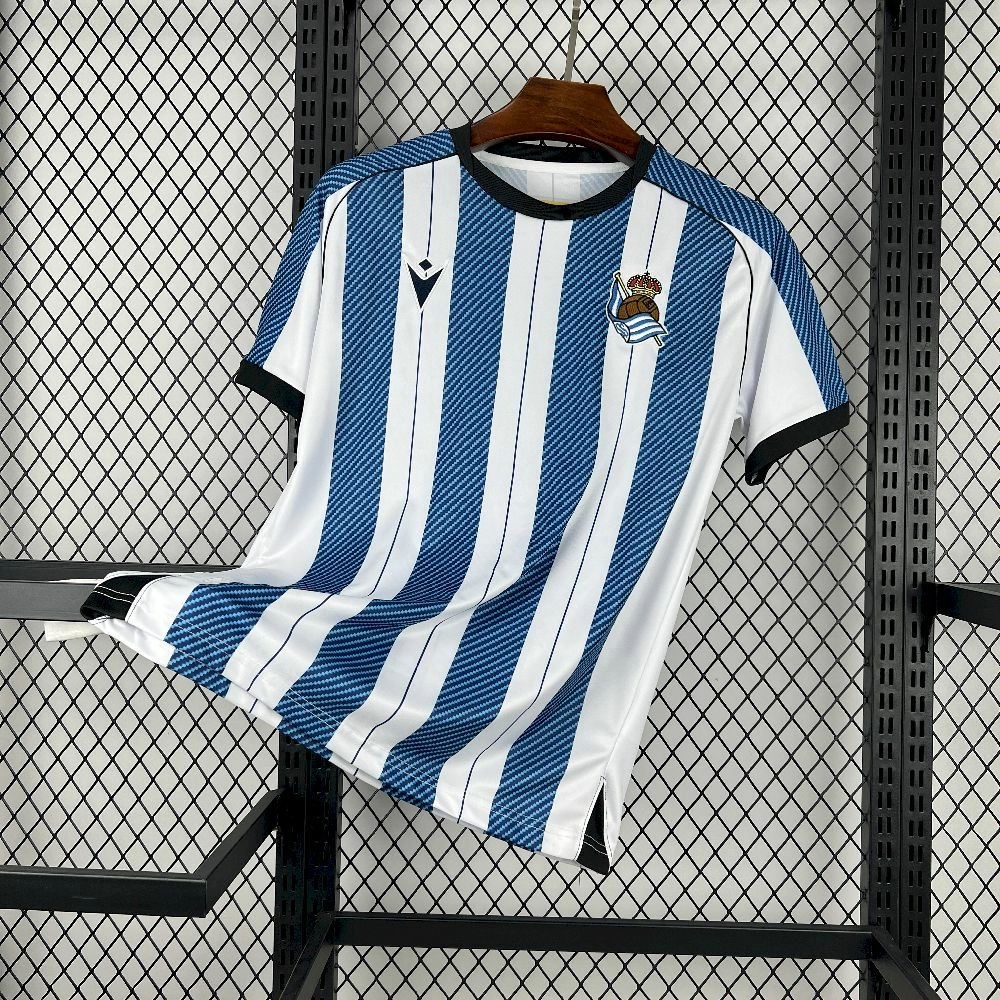 Camiseta de fútbol Real Sociedad 2025/26 LOCAL MANGA CORTA VERSION FAN